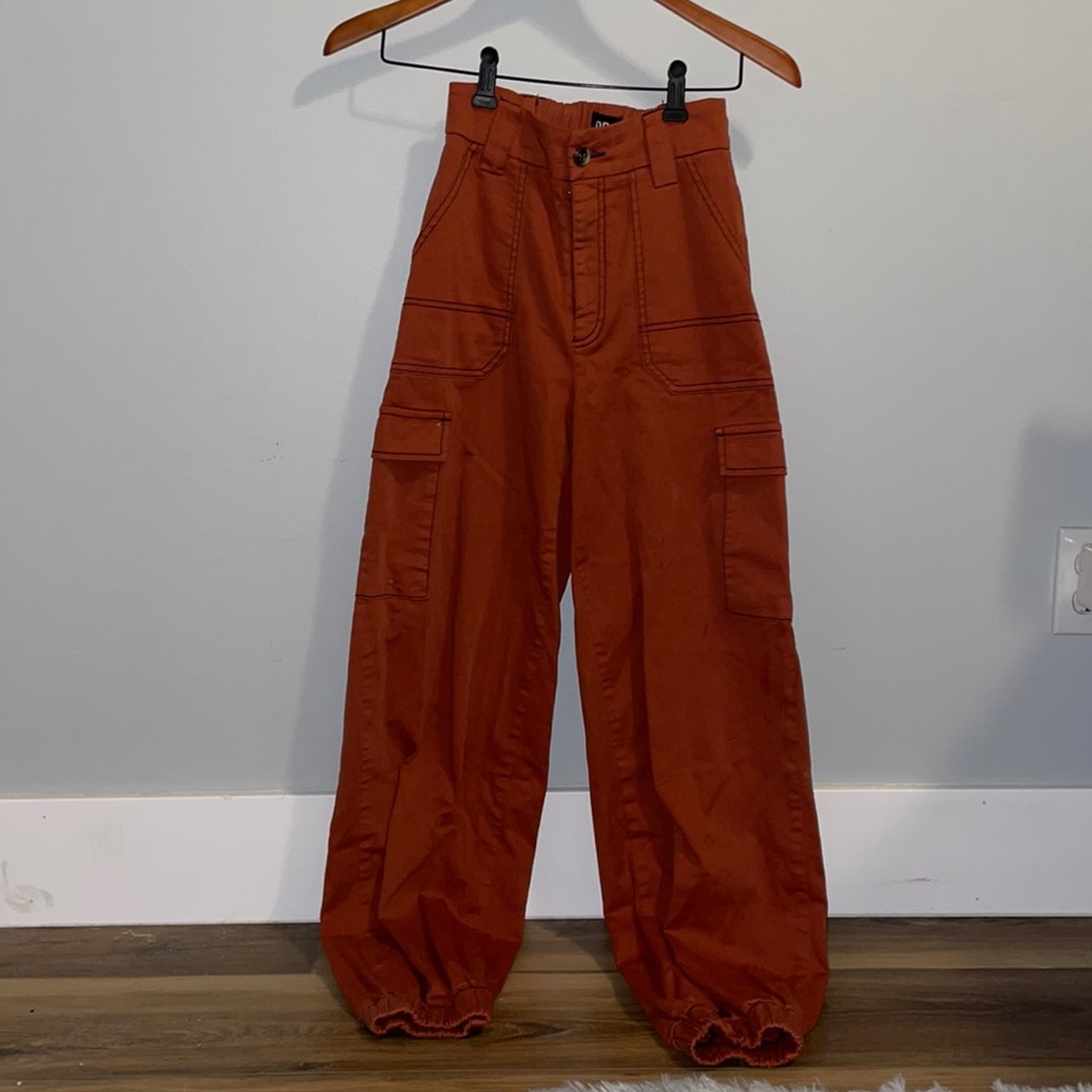 Urban Outfitters Women’s Orange Cargo Pants, Extra Small!